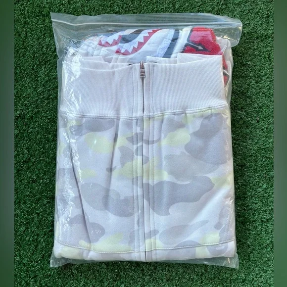 Bape Double Hoodie Space Camo Shark Full Zip